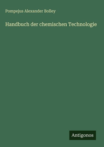 Produktbild: Handbuch der chemischen Technologie