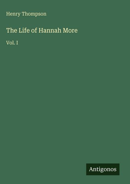 Produktbild: The Life of Hannah More