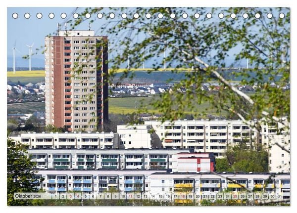 Produktbild: Architektur-Charme der DDR (Erfurt) (Tischkalender 2026 DIN A5 quer), CALVENDO Monatskalender