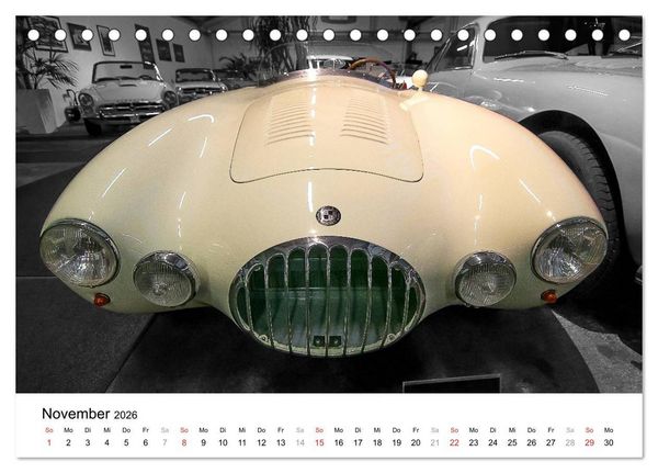 Produktbild: Classic Dream Cars (Tischkalender 2026 DIN A5 quer), CALVENDO Monatskalender