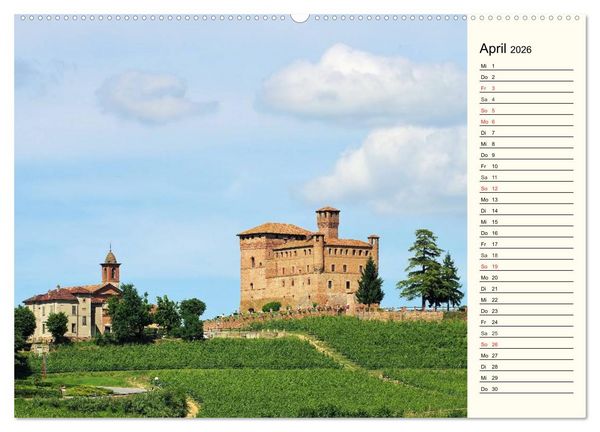 Produktbild: Die Langhe - Im Herzen des Piemonts (hochwertiger Premium Wandkalender 2026 DIN A2 quer), Kunstdruck in Hochglanz