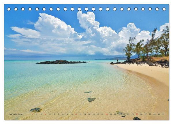 Produktbild: Tr&auml;um dich nach Mauritius (Tischkalender 2026 DIN A5 quer), CALVENDO Monatskalender