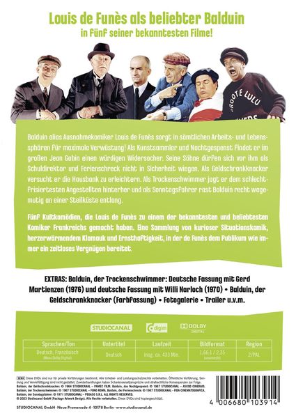 Produktbild: Louis de Funes - Die Balduin Collection [5 DVDs]