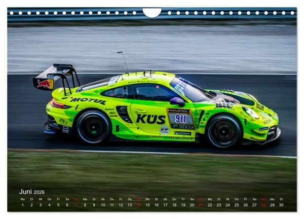 Produktbild: Motorsportkunst aus Weissach (Wandkalender 2026 DIN A4 quer), CALVENDO Monatskalender