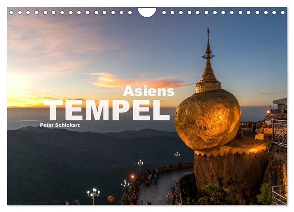 Asiens Tempel (Wandkalender 2026 DIN A4 quer), CALVENDO Monatskalender