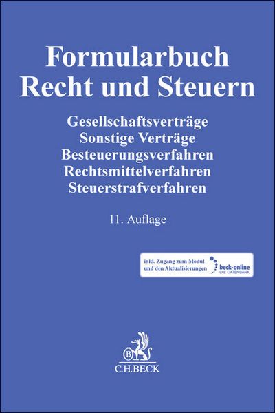 Produktbild: Formularbuch Recht und Steuern