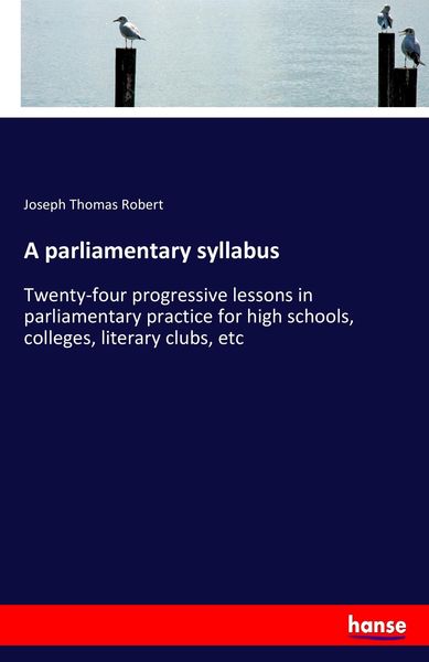 Produktbild: A parliamentary syllabus