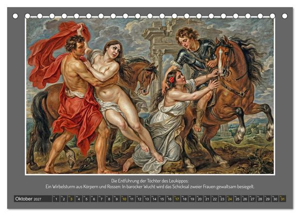 Produktbild: G&ouml;tterfunken und Leidenschaft (Tischkalender 2027 DIN A5 quer), CALVENDO Monatskalender