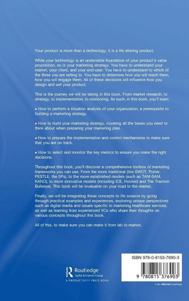Produktbild: The Handbook of Marketing Strategy for Life Science Companies
