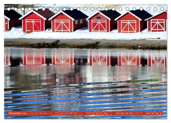 Produktbild: Hurtigruten - Unterwegs mit dem Postschiff (Tischkalender 2026 DIN A5 quer), CALVENDO Monatskalender