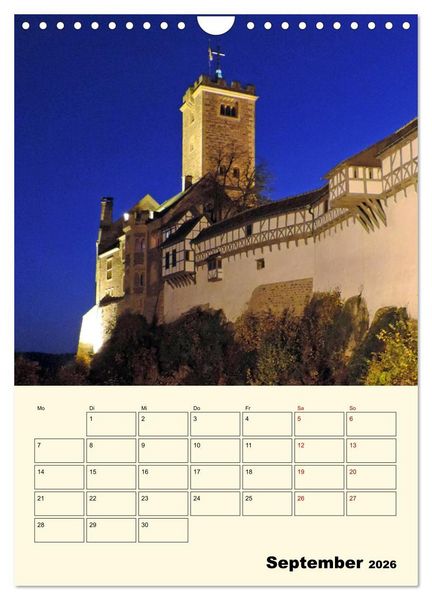 Produktbild: Die Wartburg - Weltkulturerbe in Th&uuml;ringen (Wandkalender 2026 DIN A4 hoch), CALVENDO Monatskalender