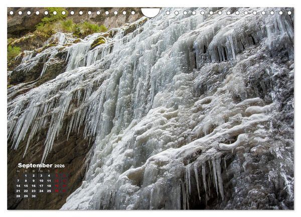 Produktbild: Winterzauber in der Breitachklamm bei Oberstdorf (Wandkalender 2026 DIN A4 quer), CALVENDO Monatskalender