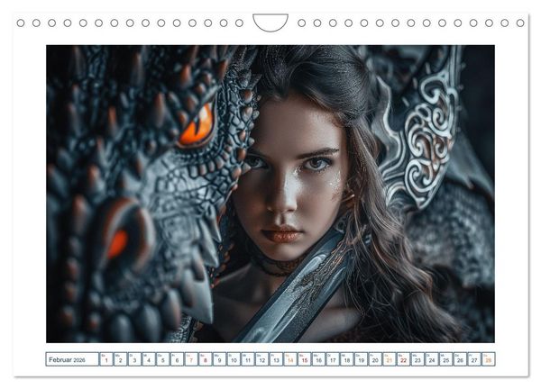 Produktbild: Drachenh&uuml;ter (Wandkalender 2026 DIN A4 quer), CALVENDO Monatskalender