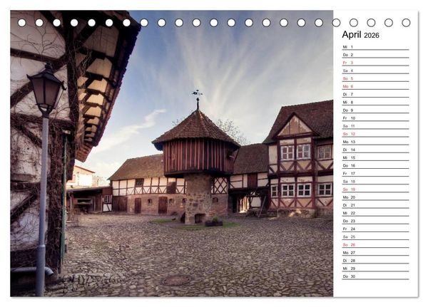 Produktbild: Fachwerkh&auml;user im Harz (Tischkalender 2026 DIN A5 quer), CALVENDO Monatskalender