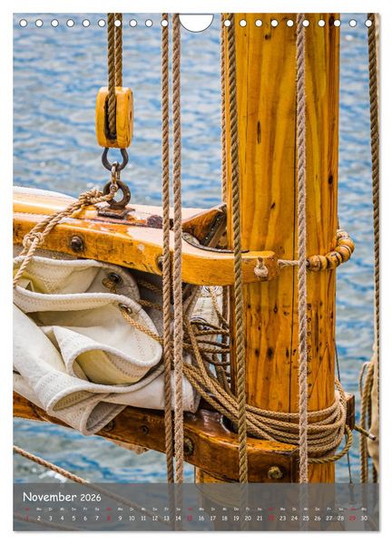 Produktbild: Maritime Details klassischer Yachten (Wandkalender 2026 DIN A4 hoch), CALVENDO Monatskalender