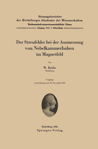 Produktbild: Der Streufehler bei der Ausmessung von Nebelkammerbahnen im Magnetfeld