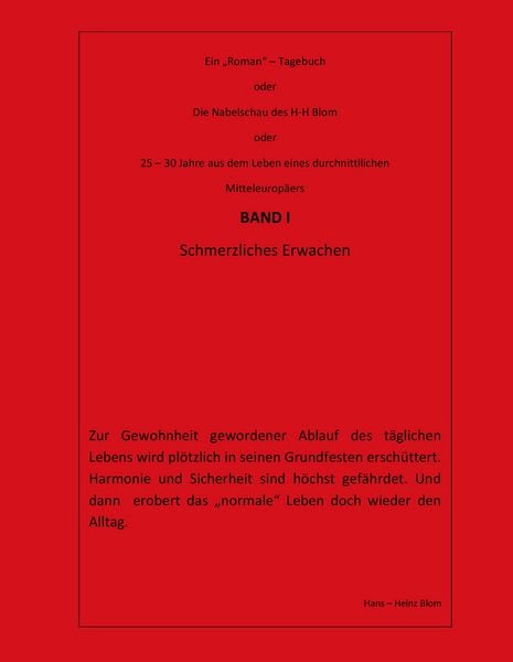 Produktbild: Die Nabelschau des H-H Blom - Band I
