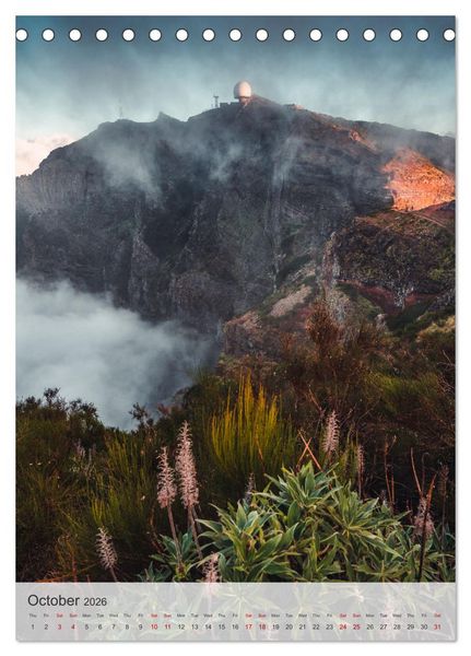 Produktbild: The Flower Island Madeira (Desk Calendar 2026 DIN A5 portrait), CALVENDO 12 Month DeskCalendar