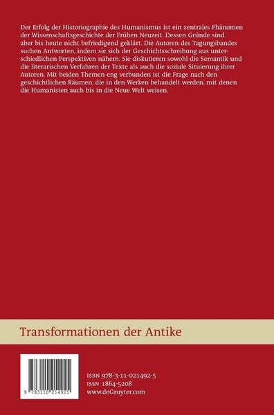 Produktbild: Historiographie des Humanismus