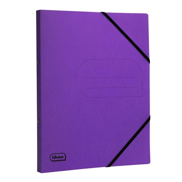 Produktbild: Idena Ringbuch 2 Ringe lila DIN A4 25mm aus Karton