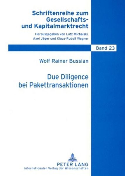 Produktbild: Due Diligence bei Pakettransaktionen