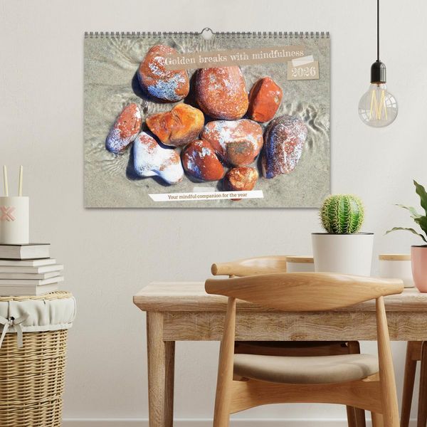 Produktbild: Golden breaks with mindfulness (Wall Calendar 2026 DIN A3 landscape), CALVENDO 12 Month Wall Calendar