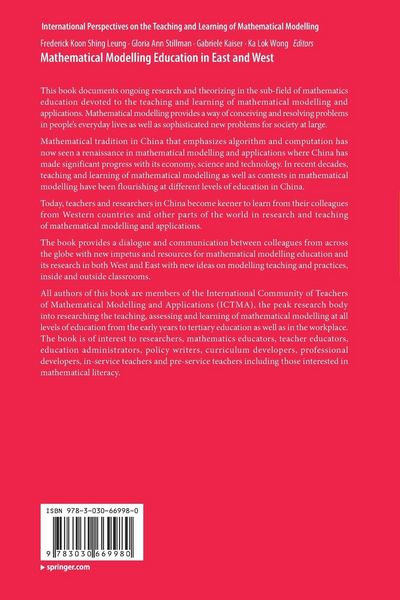 Produktbild: Mathematical Modelling Education in East and West