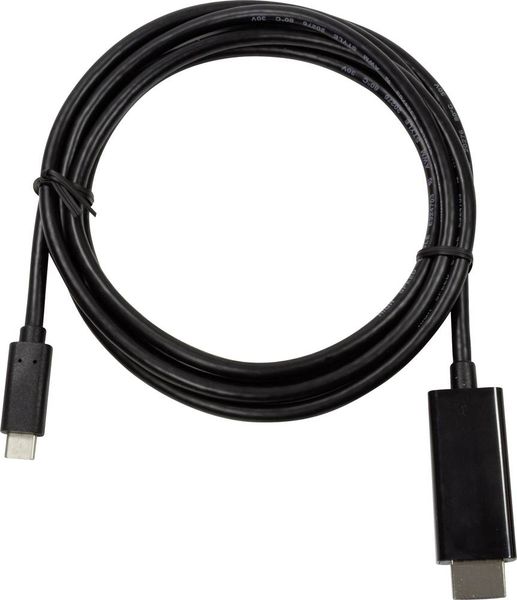 Produktbild: LogiLink USB-C&reg; / HDMI Adapterkabel USB-C&reg; Stecker, HDMI-A Stecker 3.00 m Schwarz UA0330 USB-C&reg;-Displaykabel