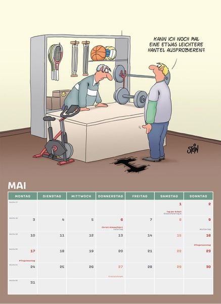 Produktbild: Uli Stein M&auml;nner Kalender 2027: Monatskalender f&uuml;r die Wand