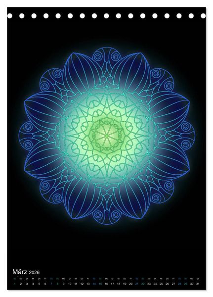 Produktbild: Mandala-Kalender 2026 (Tischkalender 2026 DIN A5 hoch), CALVENDO Monatskalender
