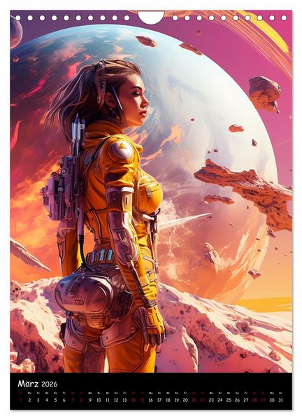 Produktbild: H&uuml;terinnen der Galaxie (Wandkalender 2026 DIN A4 hoch), CALVENDO Monatskalender