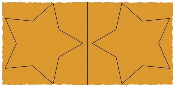 Produktbild: URSUS Laternenzeit Twinkle Star Neon, leuchtorange