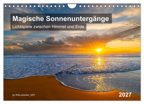 Produktbild: Magische Sonnenunterg&auml;nge (Wandkalender 2027 DIN A4 quer), CALVENDO Monatskalender