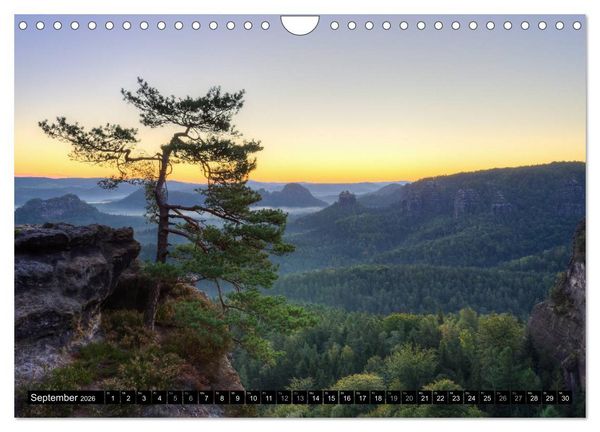 Produktbild: Wundersch&ouml;nes Elbsandsteingebirge (Wandkalender 2026 DIN A4 quer), CALVENDO Monatskalender
