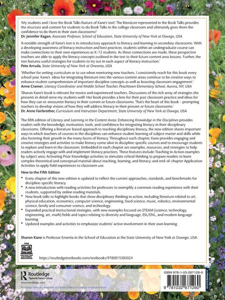 Produktbild: Literacy and Learning in the Content Areas
