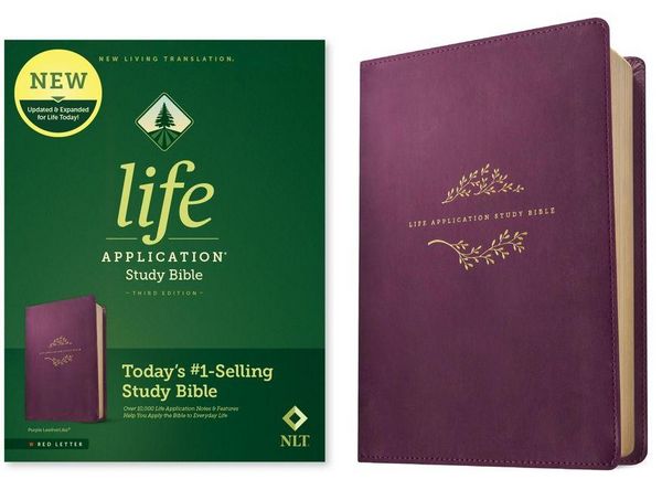 Produktbild: NLT Life Application Study Bible, Third Edition (Leatherlike, Purple, Red Letter)