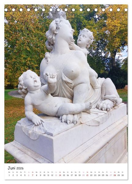 Produktbild: Der Park Sanssouci - ein Traum (Tischkalender 2026 DIN A5 hoch), CALVENDO Monatskalender