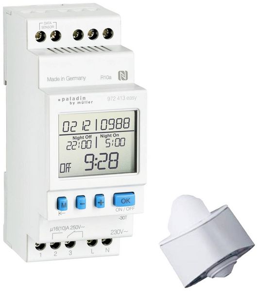 Produktbild: Paladin 23049 D&auml;mmerungsschalter Wei&szlig; 230V