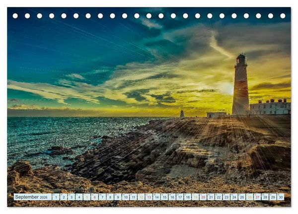 Produktbild: Leucht&uuml;rme - immer wieder faszinierend (Tischkalender 2026 DIN A5 quer), CALVENDO Monatskalender