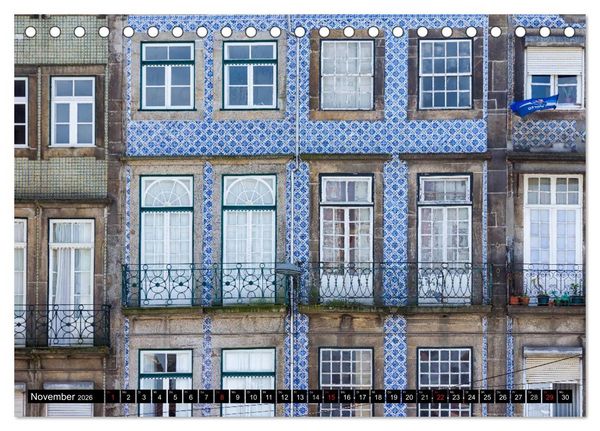 Produktbild: Porto - Die Handelsstadt am Douro (Tischkalender 2026 DIN A5 quer), CALVENDO Monatskalender