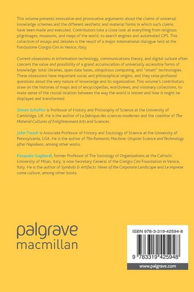 Produktbild: Aesthetics of Universal Knowledge