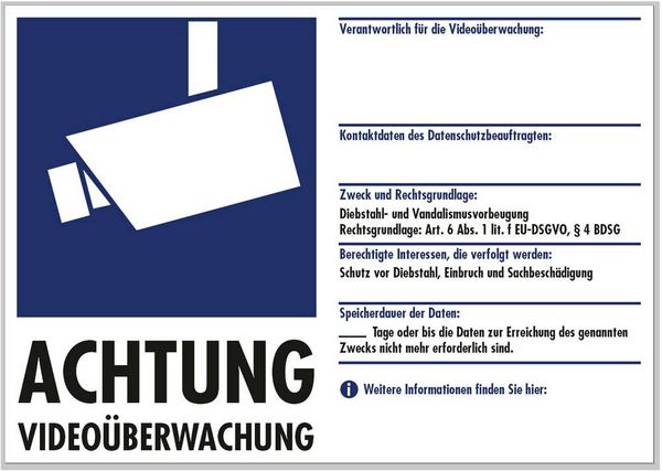 Produktbild: PENTATECH 40205 Warnaufkleber Video&uuml;berwachung (B x H) 21mm x 14.8mm