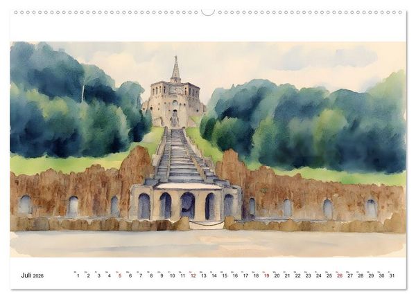 Produktbild: DOCUMENTA-Stadt Kassel (Wandkalender 2026 DIN A2 quer), CALVENDO Monatskalender