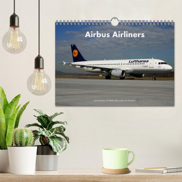 Produktbild: Airbus Airliners (Wandkalender 2026 DIN A4 quer), CALVENDO Monatskalender