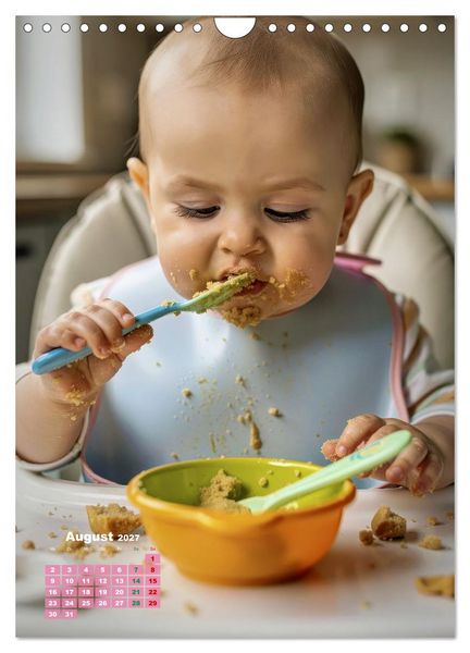 Produktbild: Gl&uuml;ckliche Babys (Wandkalender 2027 DIN A4 hoch), CALVENDO Monatskalender
