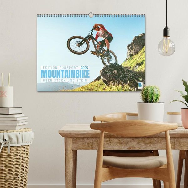 Produktbild: Mountainbike - Über Stock und Stein: Edition Funsport (Wandkalender 2025 DIN A3 quer), CALVENDO Monatskalender