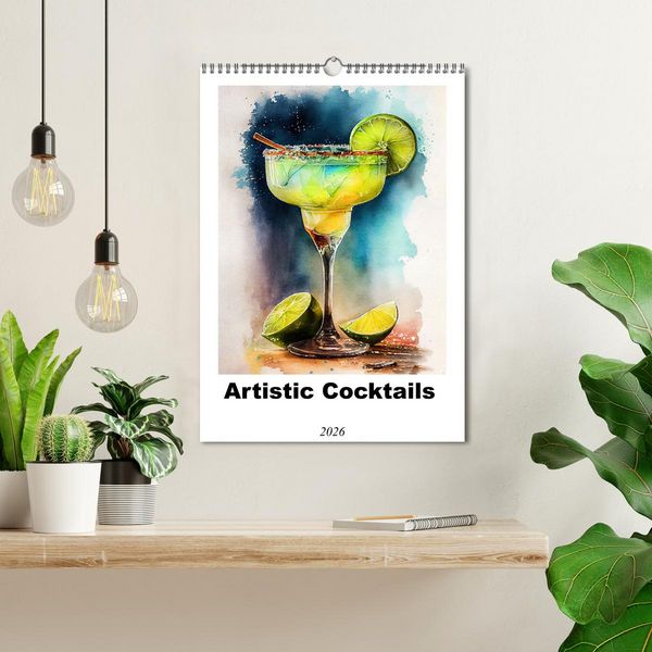 Produktbild: Artistic cocktails (Wall Calendar 2026 DIN A3 portrait), CALVENDO 12 Month Wall Calendar