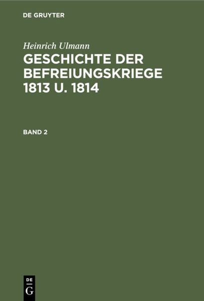 Produktbild: Geschichte der Befreiungskriege 1813 u. 1814