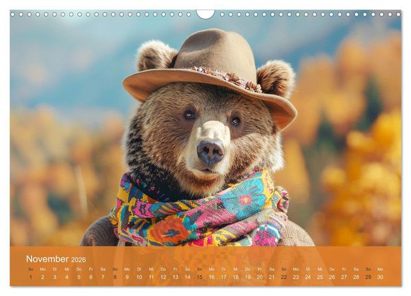 Produktbild: B&auml;rige Noblesse im modischen Portrait. Eleganz und Klasse (Wandkalender 2026 DIN A3 quer), CALVENDO Monatskalender