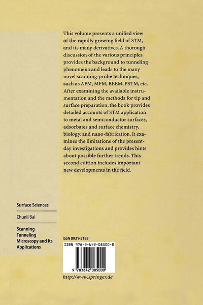 Produktbild: Scanning Tunneling Microscopy and Its Application